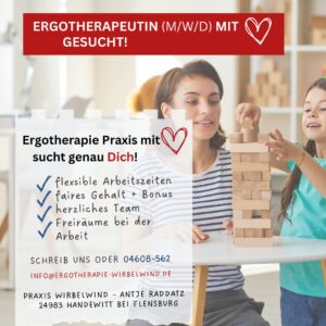 Dein neuer Ergo-Job in der Praxis mit Herz Ergotherapeut (m/w/d) aus Flensburg & Umgebung gesucht